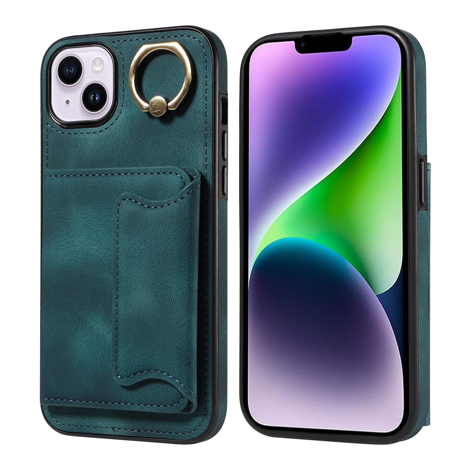 Protection antichoc iPhone 14 Plus coque portefeuille magnétique - 8