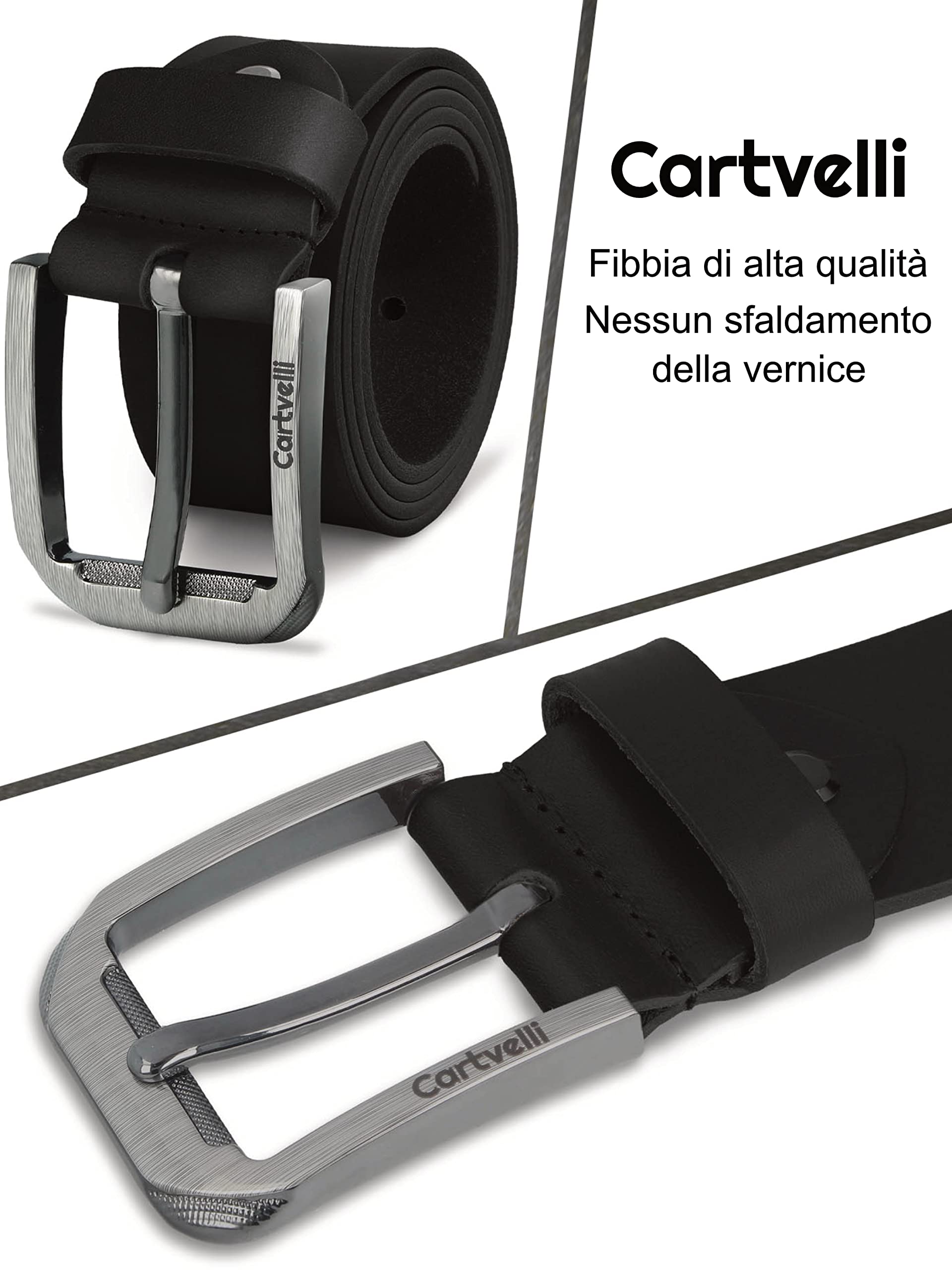 Cintura uomo in pelle premium Made in Germany con confezione regalo - cintura in vera pelle 40mm