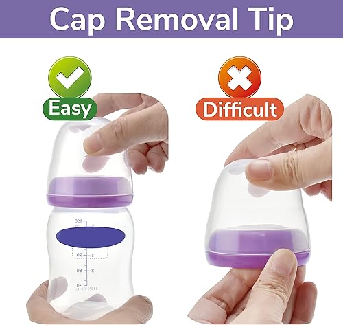 Miniatura 5 de Maymom Tapa de cúpula de botella tapa de botella disco de sellado compatible con botellas Lansinoh botellas Momma no piezas originales de bomba