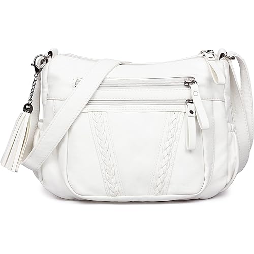 VOLGANIK ROCK Crossbody Bag for Women with Tassel Ladies Soft PU leather Purses and Handbag Pocketbooks