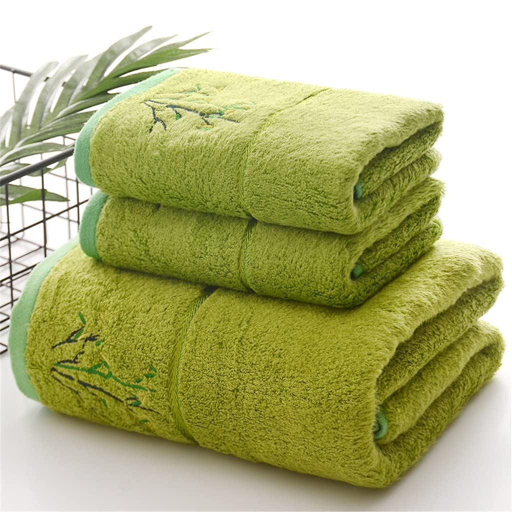 Fiber Embroidered Face Towel Strong Absorbent Floral Print Home Bathroom Soft Towel