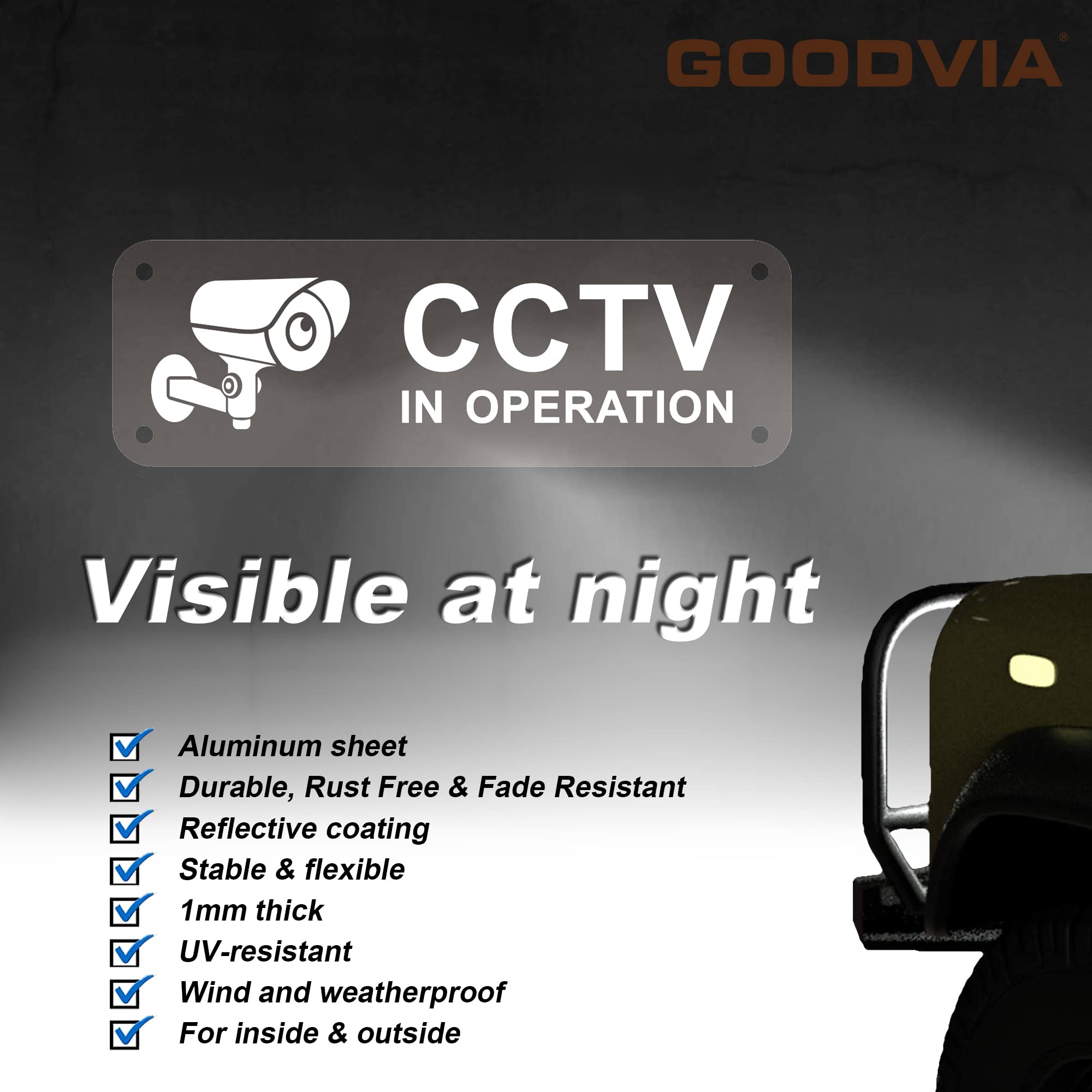 Segnale di avvertimento CCTV in Operation per esterni, di