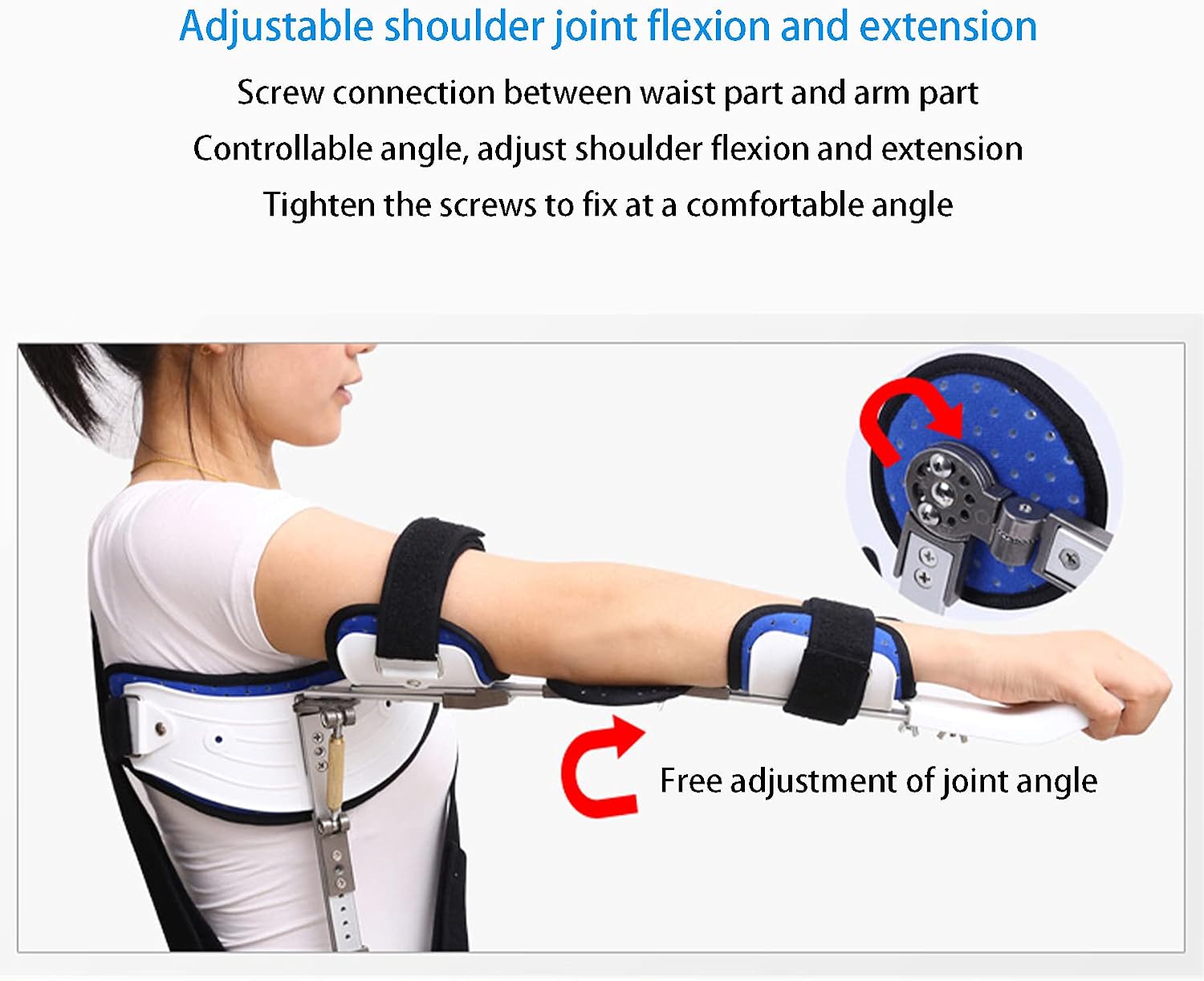 Arm Shoulder ​immobilizer ​for Shoulder Injury Back Broken Fractured Bones Sprains Dislocation Sprainsadjustable Arm Shoulder Rotator Cuff Support Lightweight Arm Support Brace ​Strap