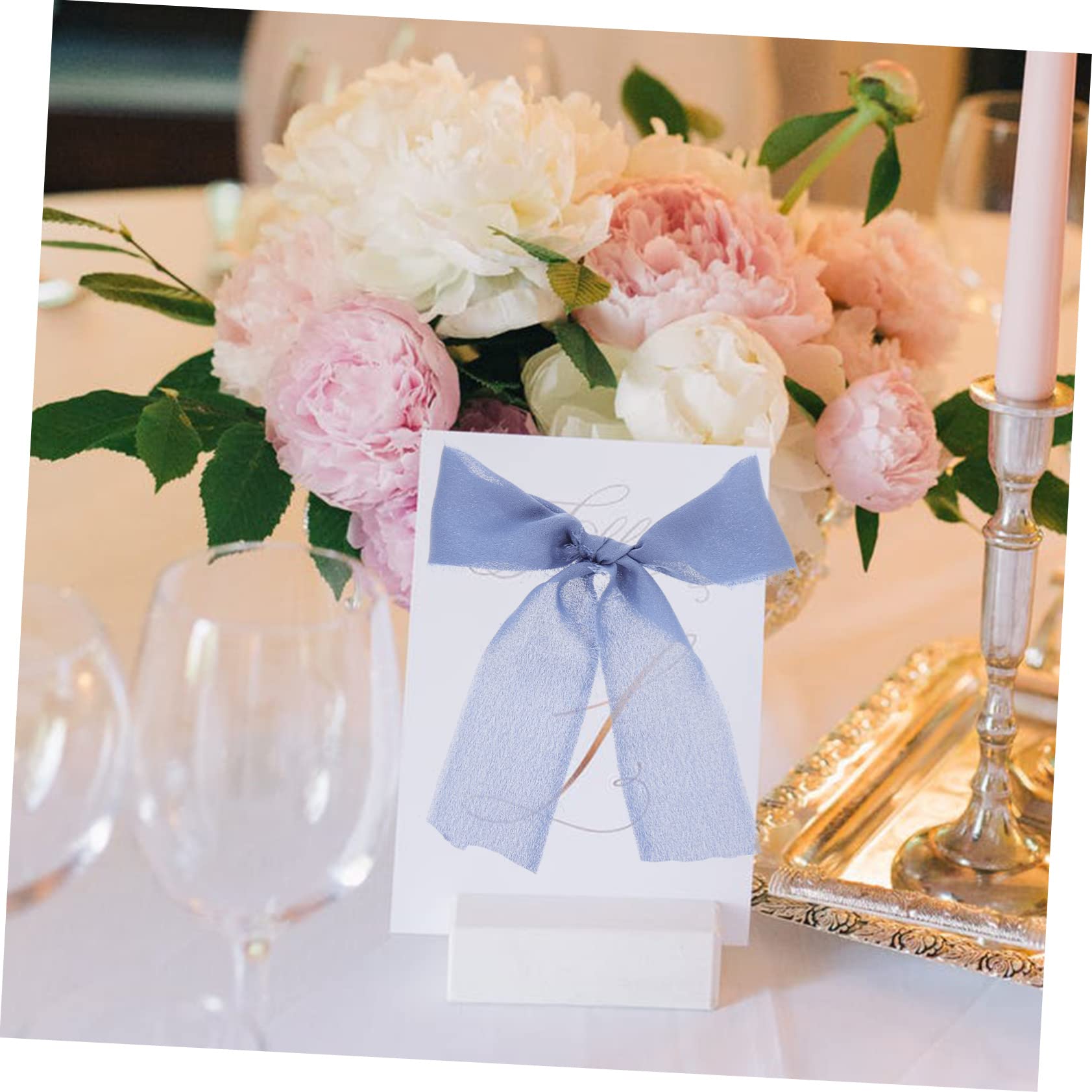 Ciieeo 5 Sets Chiffon-hochzeitsbänder Mit Fransen Für Blumensträuße Zum Basteln Von Geschenkverpackungen 3 Stück * 5