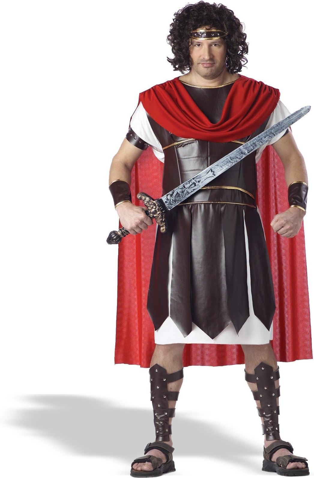 Mens Plus Size Hercules Costume or Roman Warrior Costume (Sword/Sandals Not Included)