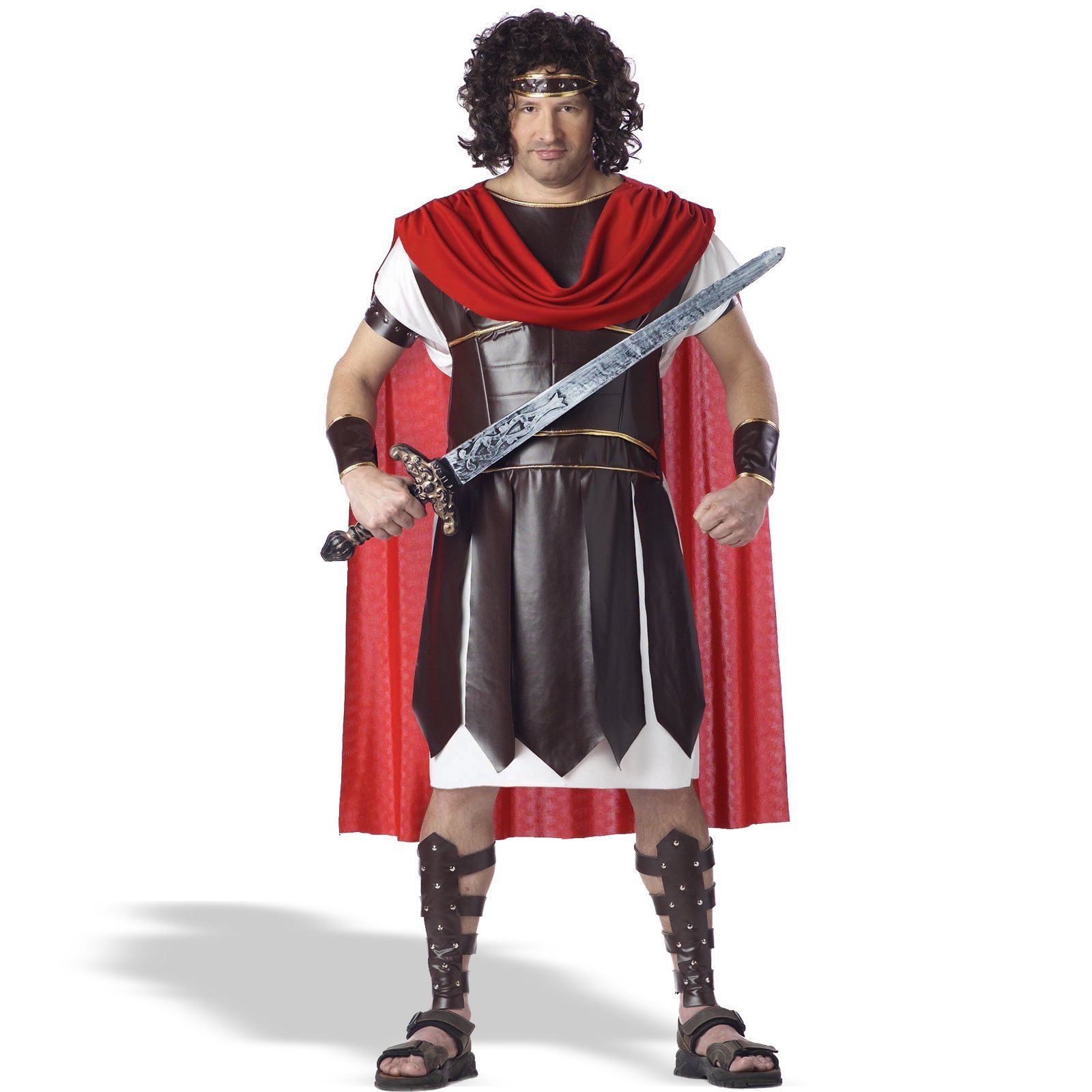 Mens Plus Size Hercules Costume or Roman Warrior Costume (Sword/Sandals Not Included)