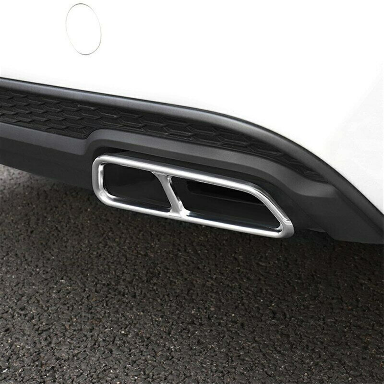 Decorazione for terminale di scarico posteriore doppio, compatibile solo con Audi A6 A7 C7 2016 2017 2018, accessori decorativi for auto.