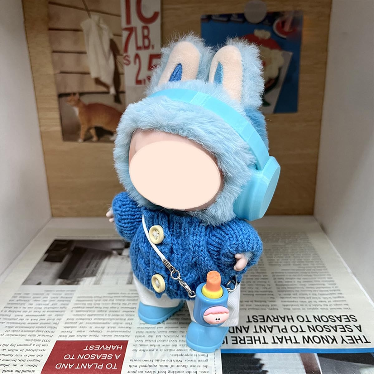 Amazon.com: Doll Clothes Compatible with Labubu(17cm-6.7in) V3 Big