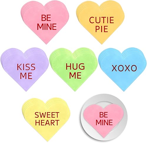 300 servilletas de corazón para el día de San Valentín, servilletas de corazón desechables en forma de corazón, servilletas de papel con forma de