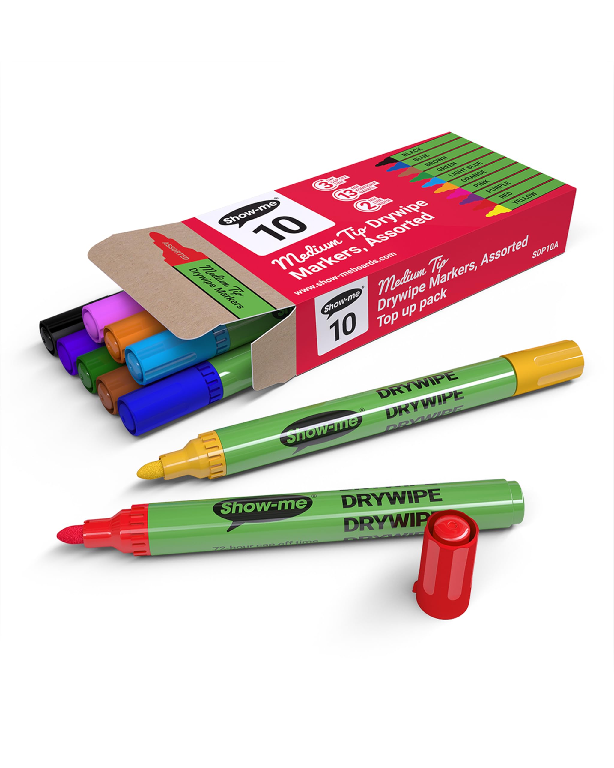 Show-me Medium Point Drywipe Pens