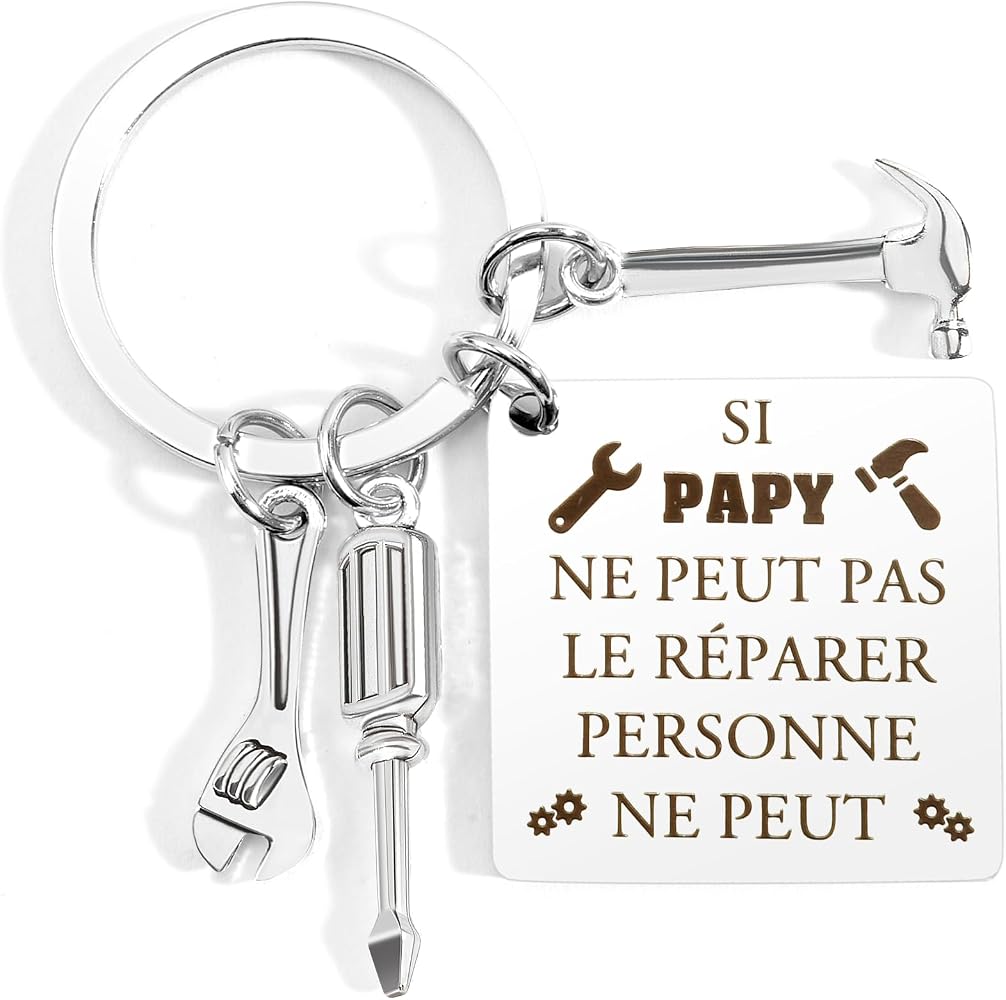 Cadeau Papy Bougeoir Bois Gravé | Idée Cadeau Fête Des Grands-Pères Anniversaire Noël | Bougeoir Personnalisé Merci Papy