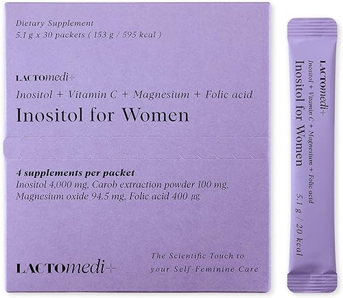 Inositol para mujeres  Equilibrio hormonal y apoyo de la fertilidad  Aumento de la progesterona  Proporción superlativa 40 1  Myo-inositol 4000mg