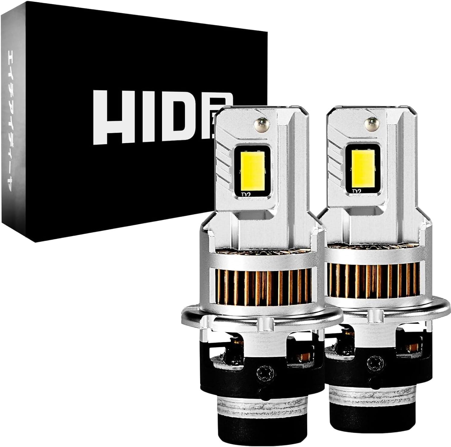 HID屋 H4 LED ヘッドライト 49600cd(カンデラ) 爆光 ホワイト 車検対応