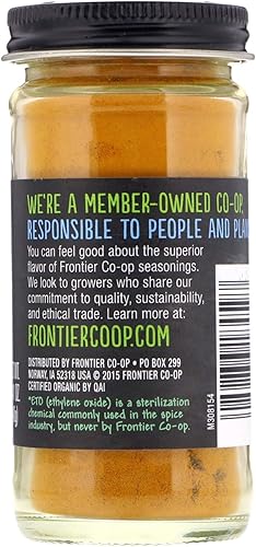 Miniatura 2 de Frontier Raíz de cúrcuma de hierbas - Orgánica - Molida - 1.41 oz