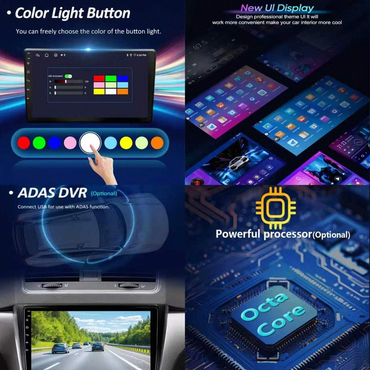 HiFi Radio para Toyota Prius XW30 2009-2015 9 Pulgadas Android 15 WiFi Player con Ahd Controles en El Volante para, 4 Core 2G+64G