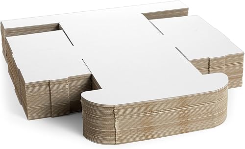 Miniatura 8 de Stockroom Plus Cajas de cartón – 9 x 6 x 3 pulgadas, blancas, paquete de 50 – Sobres y cajas de regalo con tapas – Embalaje corrugado para