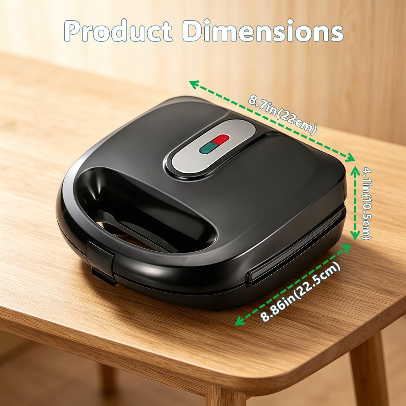 3 in 1 Donut Maker, Electric Waffles Sandwich Machine，Panini Press Grill Iron Set with 3 interchangeable Removable Non Stick Plates，Detachable Dessert Toaster for Breakfast