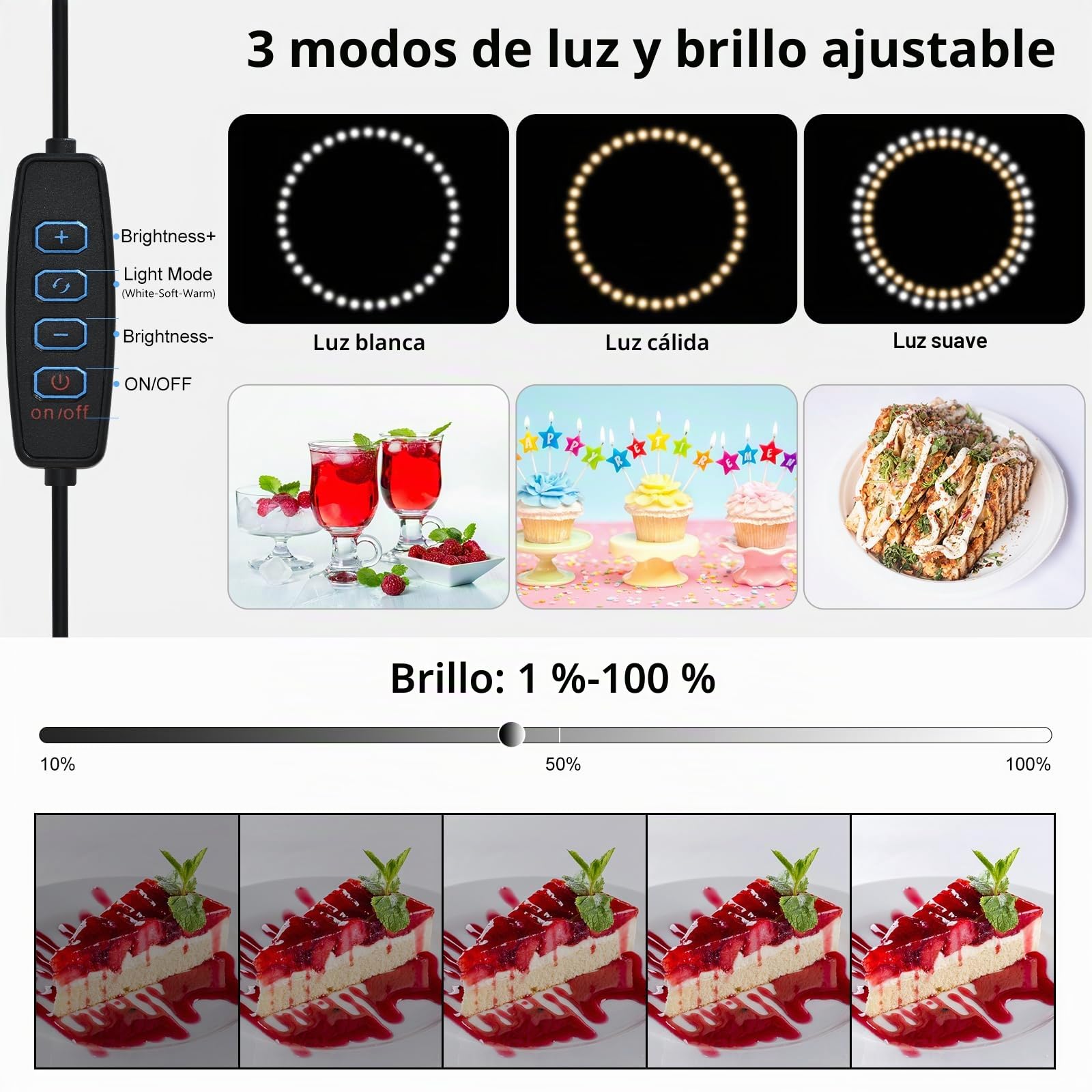 Caja de Luz de 40x40 cm para Fotografía – Estudio Portátil con 120 LED y 6 Fondos para Joyería y Productos Pequeños