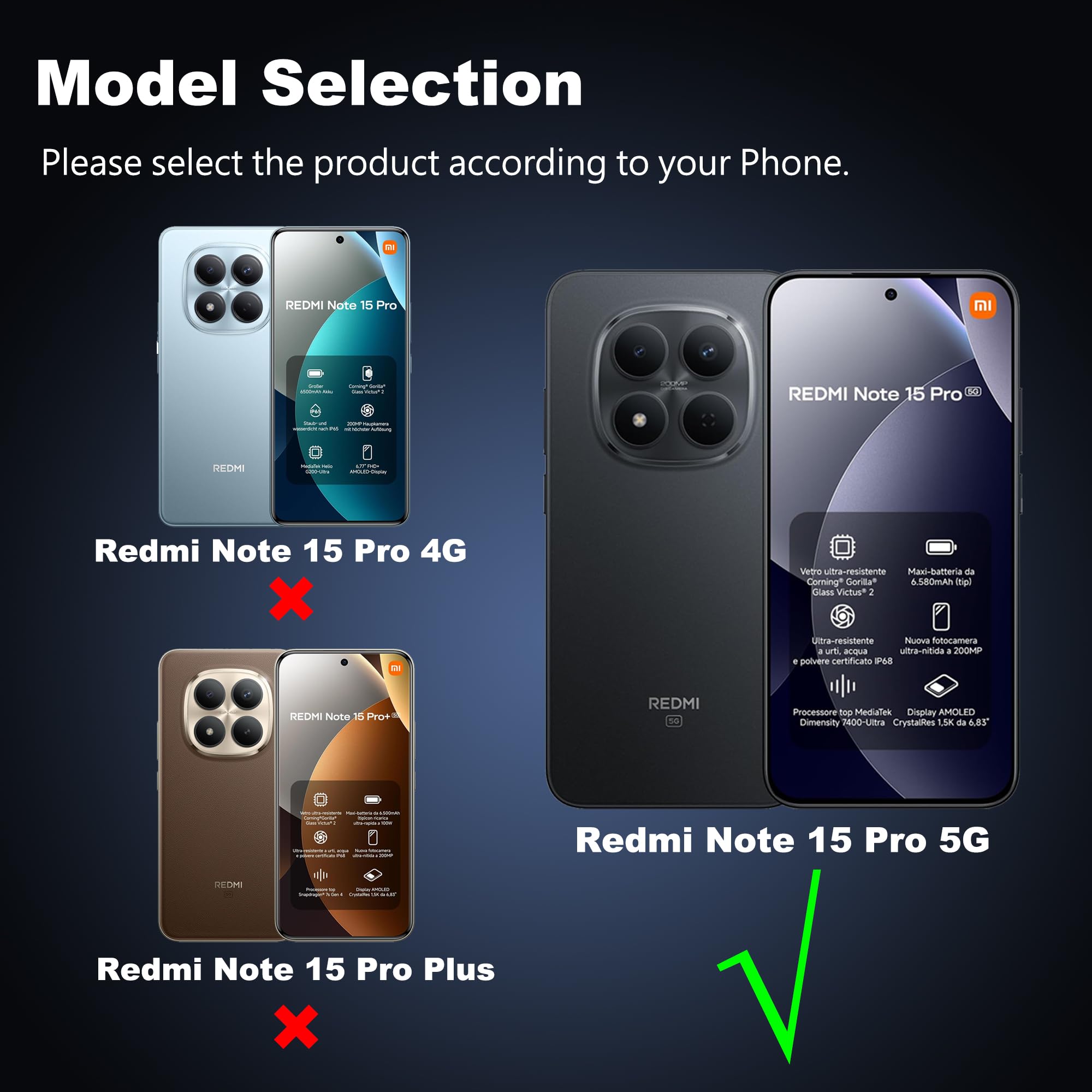 Fitudoos Cover per Xiaomi Redmi Note 15 pro 5G, Compatibile Con MagSafe, Custodia protettiva antiurto per cellulare, anti-ingiallimento, anti-olio e anti-graffio Cover- Trasparente