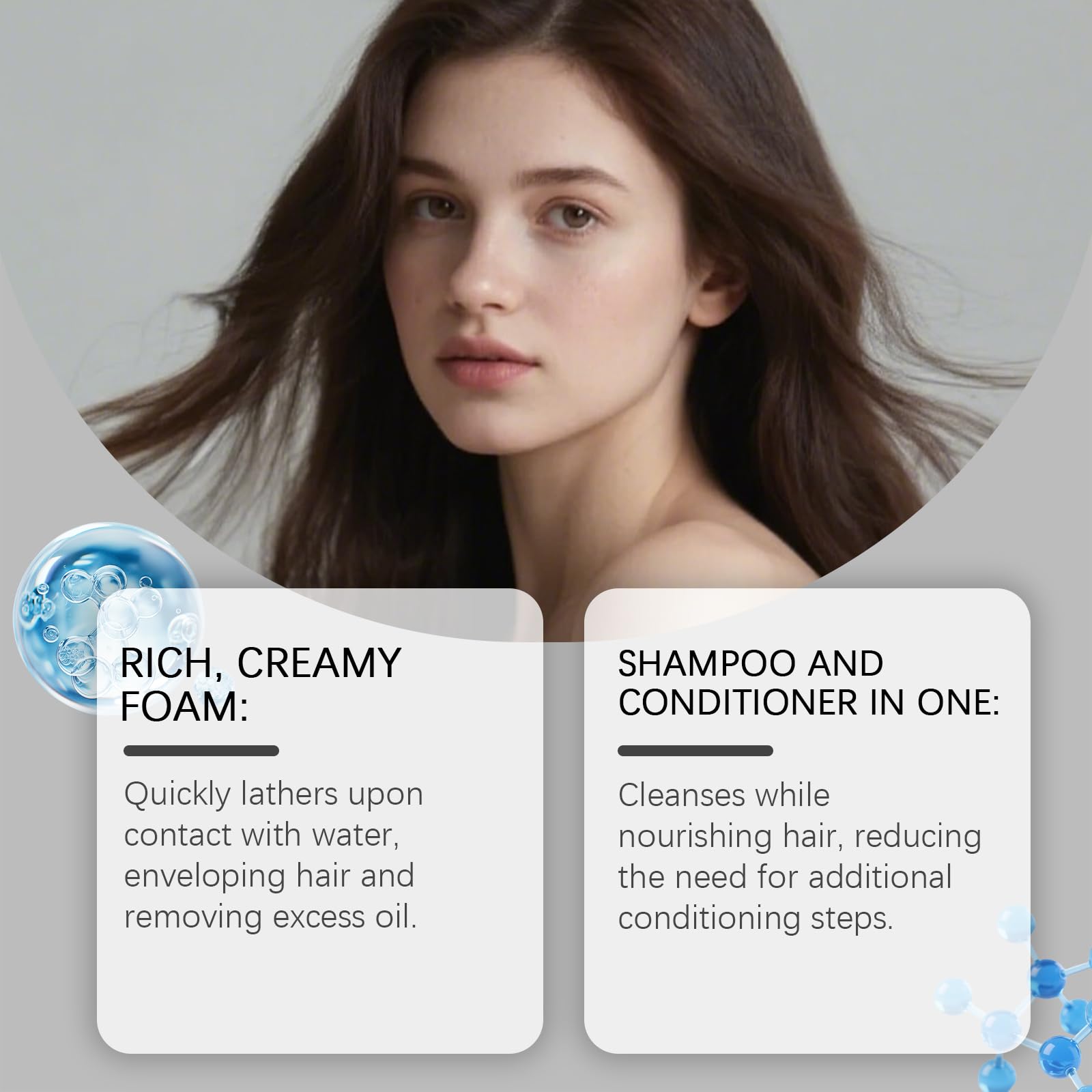 Blueberry Shampoo und Conditioner Bar mit Schaumbeuteln,Smooth Hair (6pcs)