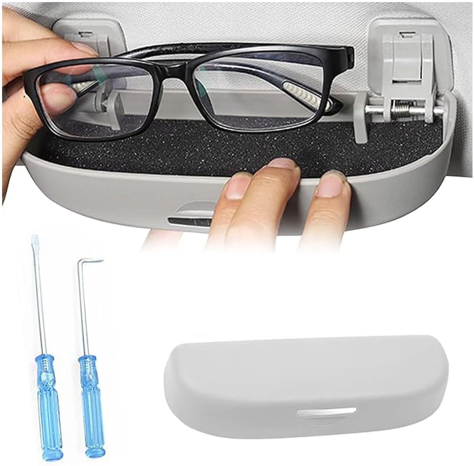 Customized Sunglasses Holder for car Compatible with LR Discovery-LR3 2004-2009,Car Interior Accessories