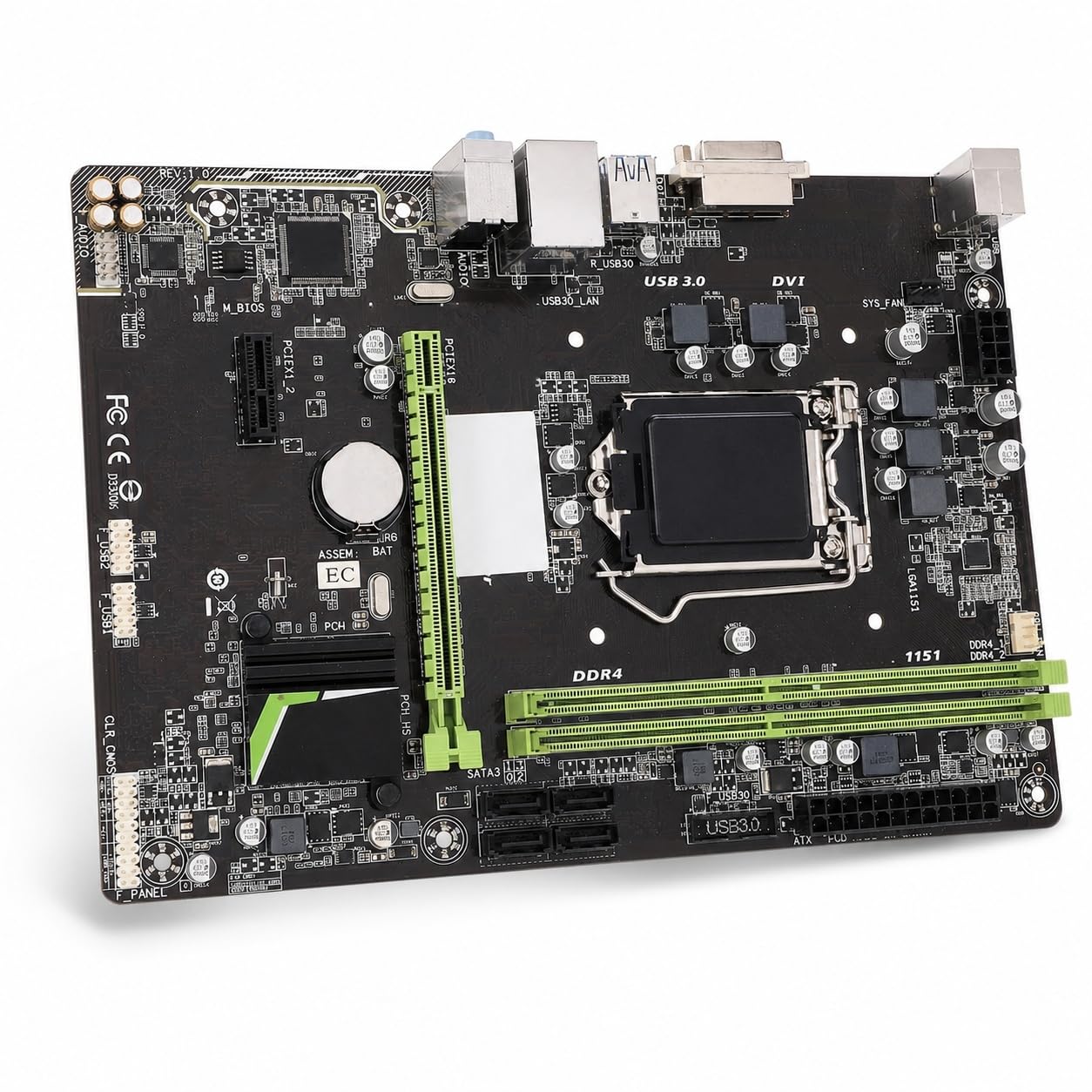 Elprico Scheda Madre Micro ATX, LGA 1151, DDR4 Fino a 2133 MHz, Supporto Processori Core I7 I5 I3 di Sesta e Settima Generazione, Scheda Madre PC con 6 Porte USB 3.0 e 6 Porte USB 2.0