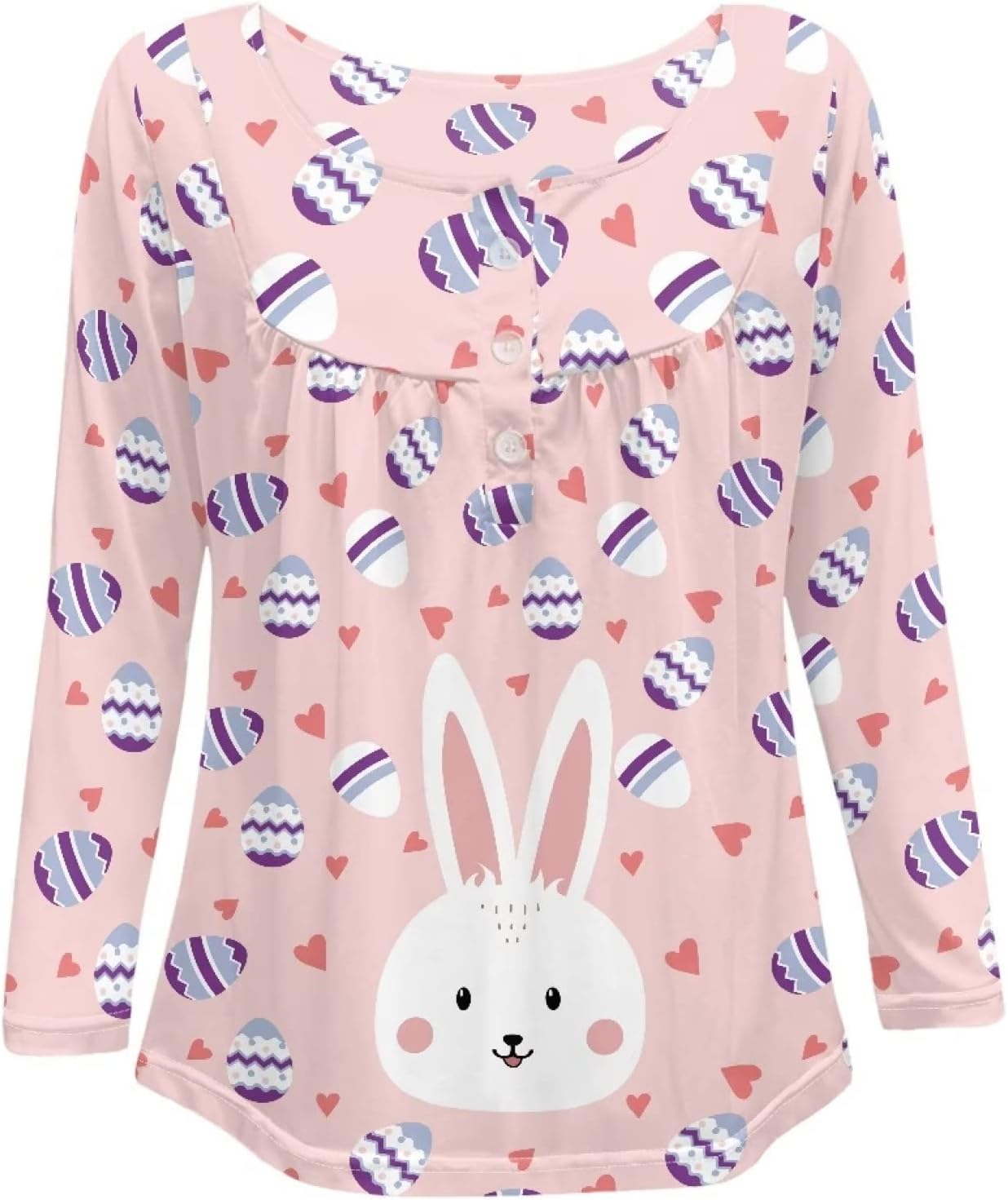 Blouses Button Shirt Long-Sleeve Down Women's Adult Casual Sweatshirts Tunic V-Neck T-Shirt Pullover Loose