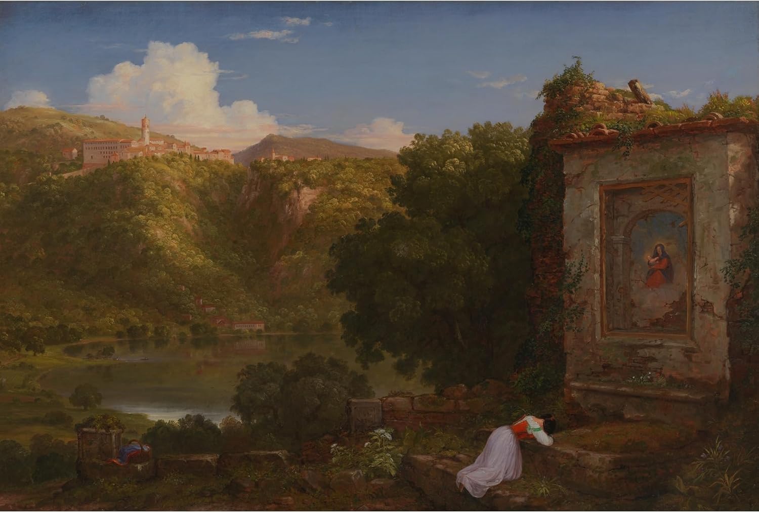 ArtDirect The Thoughtful (1845) Unframed Art Print Giclee Poster by Thomas Cole - Ready for Framing with Customization Sizes 10x7, 14x9, 20x13, 36x24, 48x32 and 60x40 inches