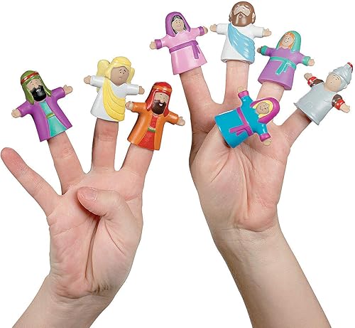 He Lives - Marionetas de dedo religioso para Pascua 24 unidades He Lives - Marionetas de dedo religioso para Pascua 24 unidades