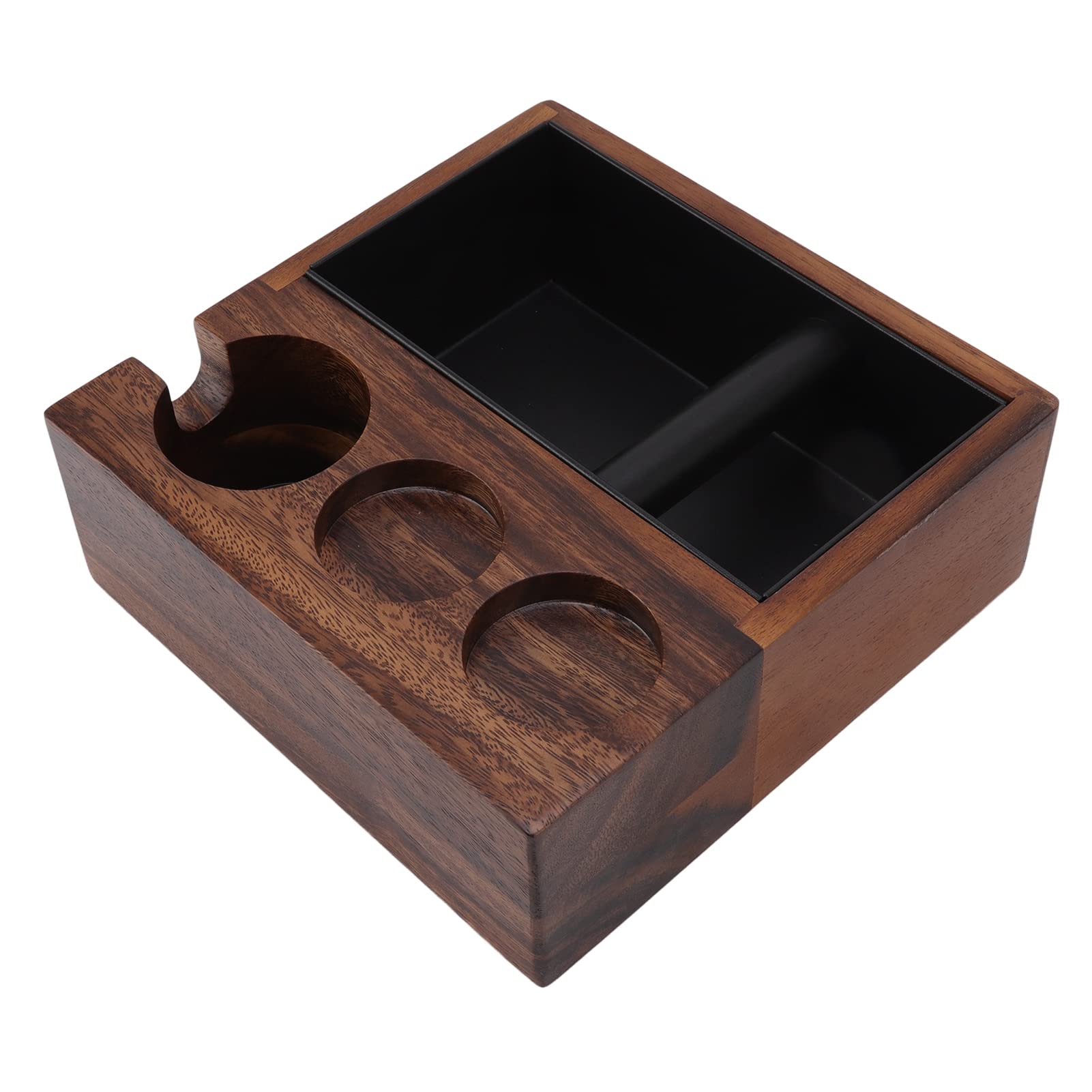 Kaffeefilter-Manipulationshalter aus Holz, Siebträgerständer, Espresso-Tampingstation, Halter, mit Rutschfester Unterseite für Tamper, Verteiler und Heimküchen-Cafémaschine