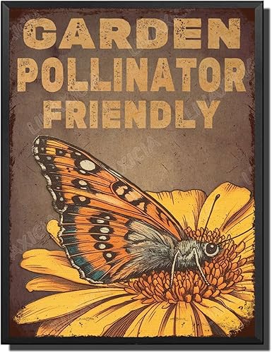 Vista 157 de LIUAXICIA Letreros de metal divertidos para jardín, letreros de metal con diseño de colibrí, para garaje, hogar, cafetería, bar, granja, pared