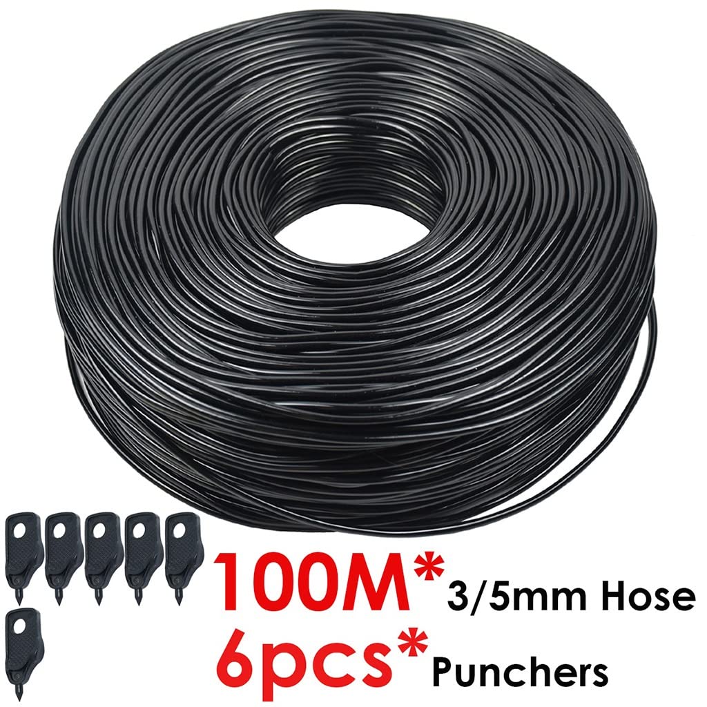 Taśma kroplująca do nawadniania ， Rura płaska Wąż PVC Micro Drip System nawadniania z dziurkaczem(100M)