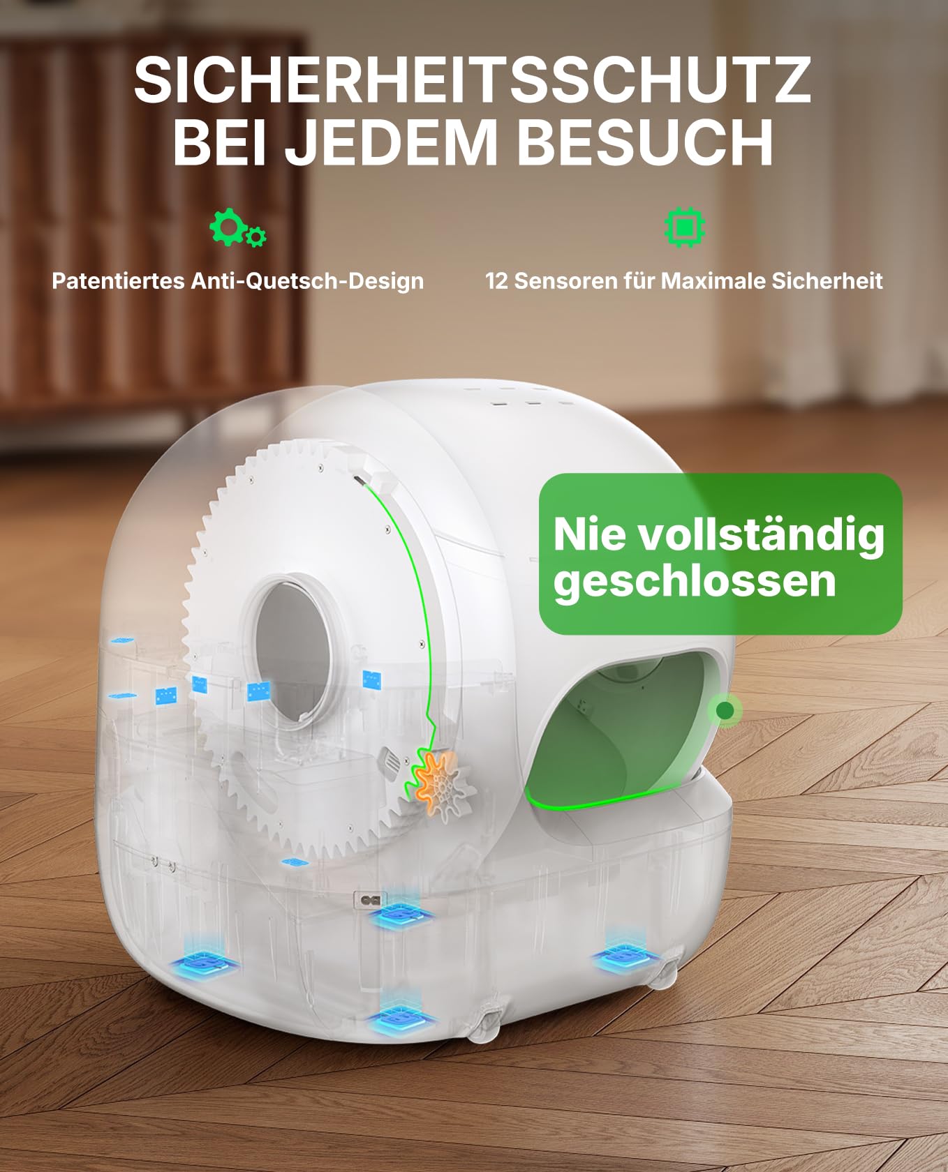 PETKIT PUROBOT Max Pro 2 Selbstreinigende Katzentoilette, Katzenklo Selbstreinigend mit Kamera, Intelligenter Reinigung, Präzise Mehrkatzen-Erkennung, KI-Gesundheitstracking, für Mehrere Katzen