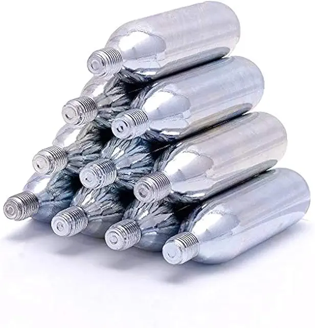 Mosa 16g Threaded CO2 Cartridges - Silver | CO2 Patron