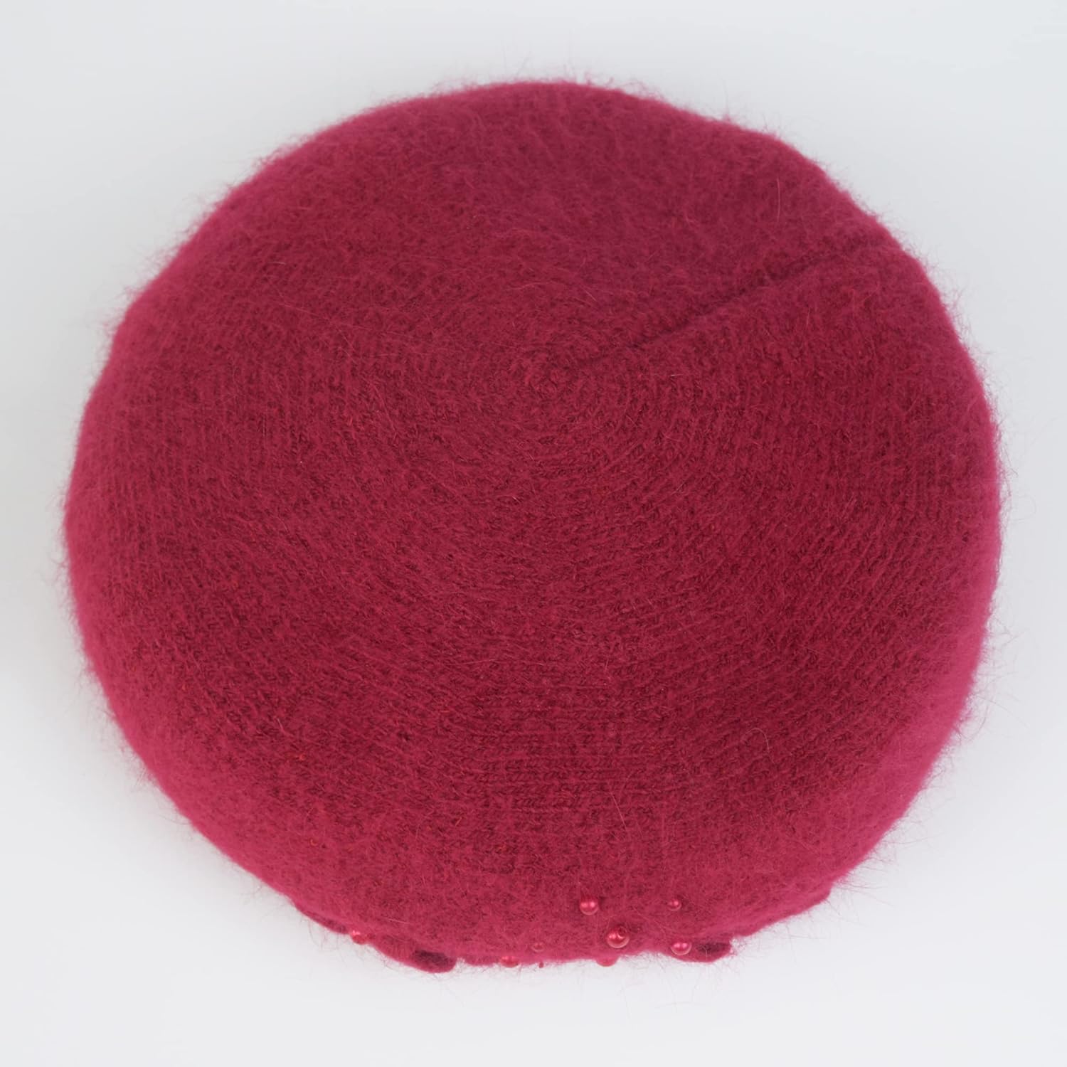 Women Winter Knit Beret Hat Rabbit Hair French Style Beret Classic Warm Casual Beanie Hat - Image 5