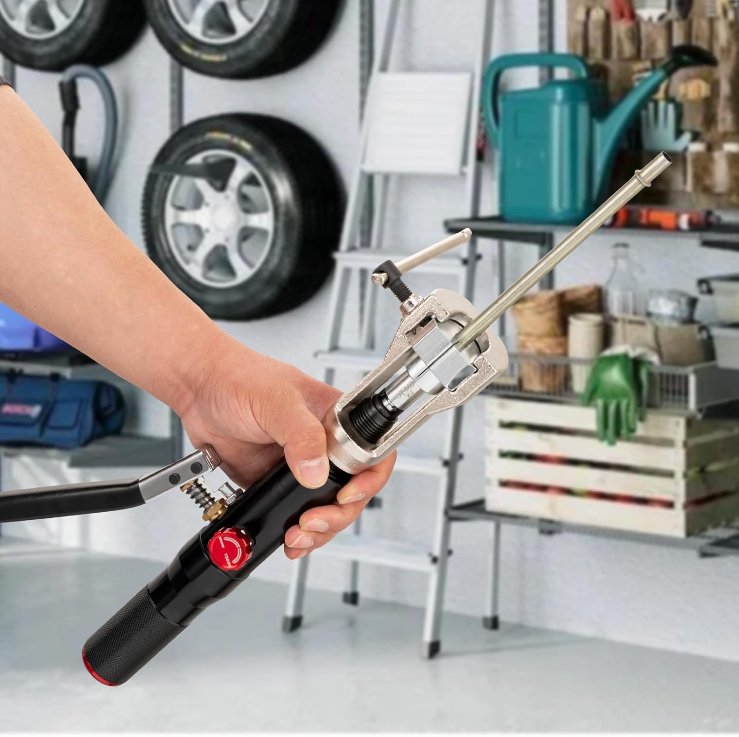 Hydraulic Flaring Tool Kits, 45° Double Flaring Tool,Brake Line Flaring Tool Kit,33pcs Flaring Dies, Brake Repair Brake Flaring Tool for 3/16"-1/2" with Tube Cutter and Deburrer for Copper Line