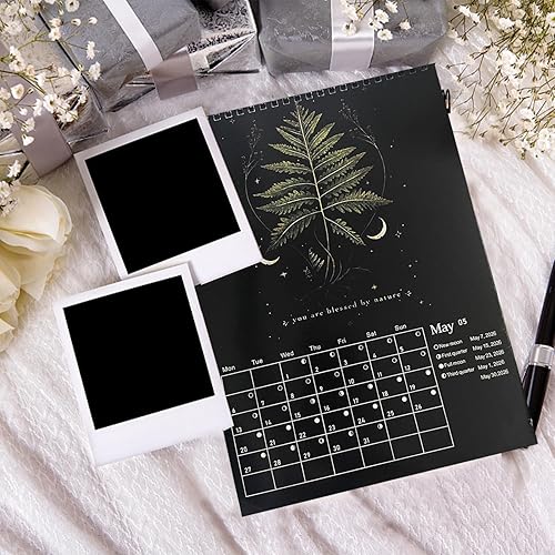 Miniatura 4 de Dark Forest - Calendario lunar 2026, calendario de pared, coloridos calendarios colgantes de pared con 12 ilustraciones originales para oficina en