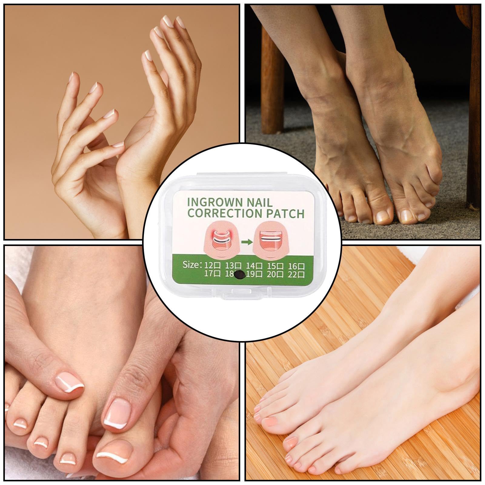 Patch Correction Ongles - 10 Patchs de Correction pour Ongles de Pied | Réparation et Soin pour les Pieds des Adultes, Hommes et Femmes, Utilisation