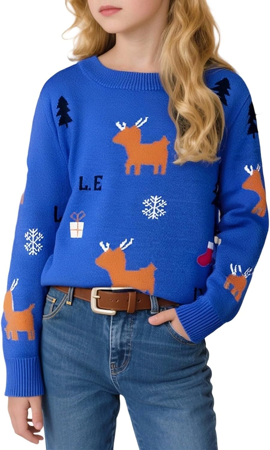 Baby Boy Girl Christmas Sweater Santa Reindeer Knit Fall Winter Clothes