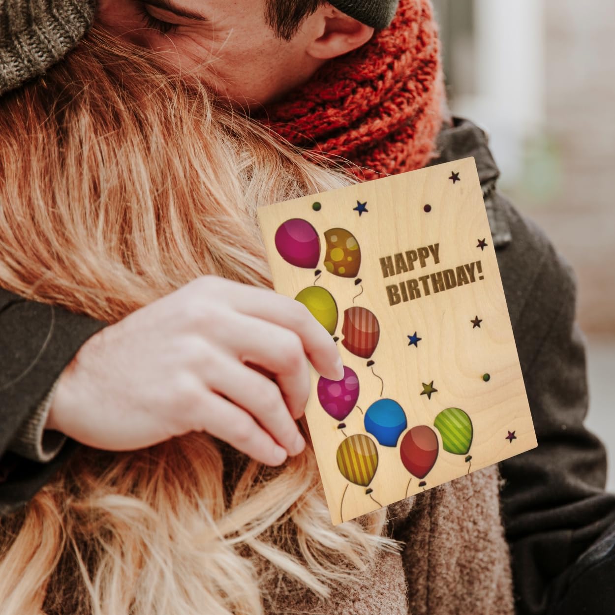 KRASS Valentines Day Wooden Love Cards For Him Her Family...