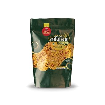 Mahavir Chanachur | Curry LeafEast Indian Spicy Namkeen Mixture - 400 gram, 14.11 Ounce Pack of 1