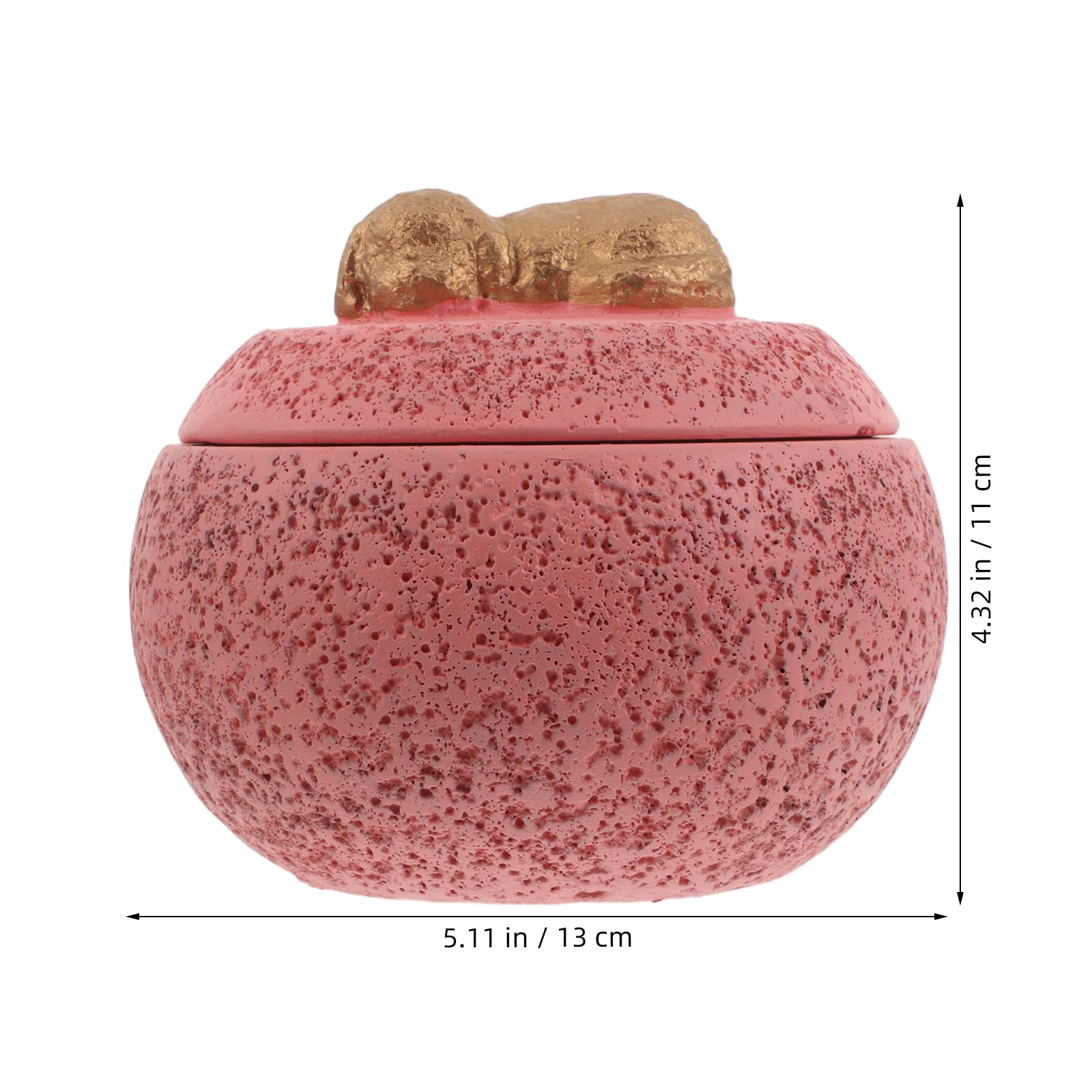 UKCOCO Urna per Ceneri di Cane in Cemento Rosa da 12oz Leggera e Portatile Design Elegante e Finitura Delicata per Ricordo e Dispersione delle Ceneri