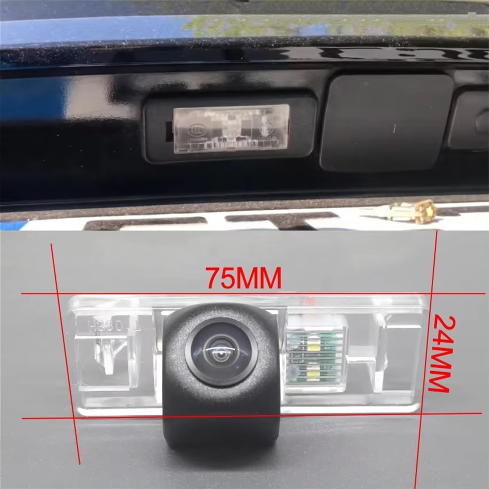 Zamiennik kamery cofania do Citroen C3 MK3 5D Hatchback 2016 2017 2018 2019 CCD Full HD noktowizor kamera cofania wodoodporna kamera cofania (kamera) (kamera bezprzewodowa)