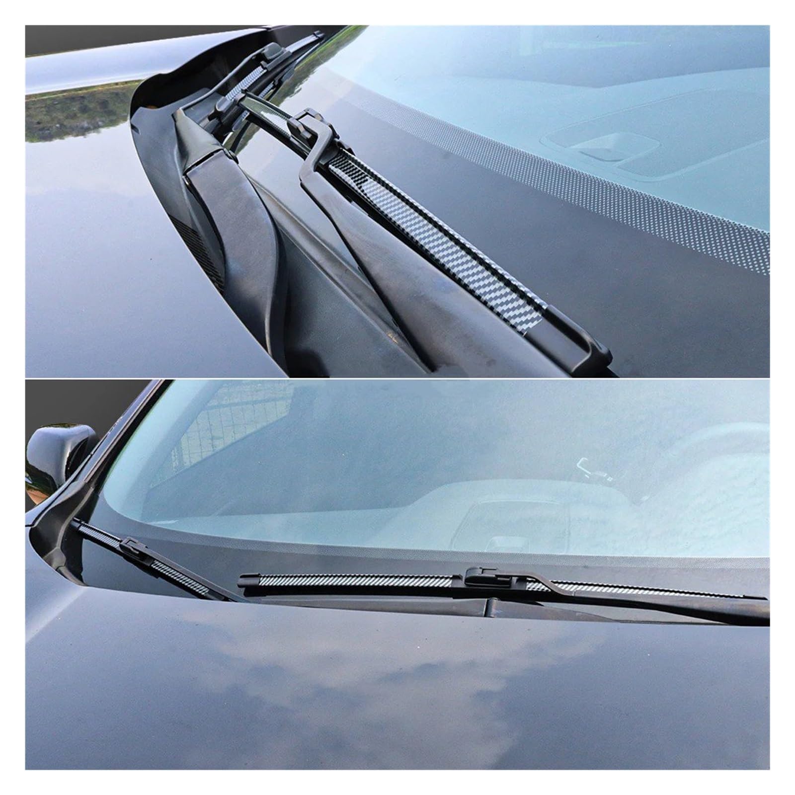 Escobillas Iimpiaparabrisas Para Toyota C-HR Para CHR 2016-2023 2 Escobillas Limpiaparabrisas Delanteras De Fibra De Carbono Escobillas Iimpiaparabrisas Belanteras