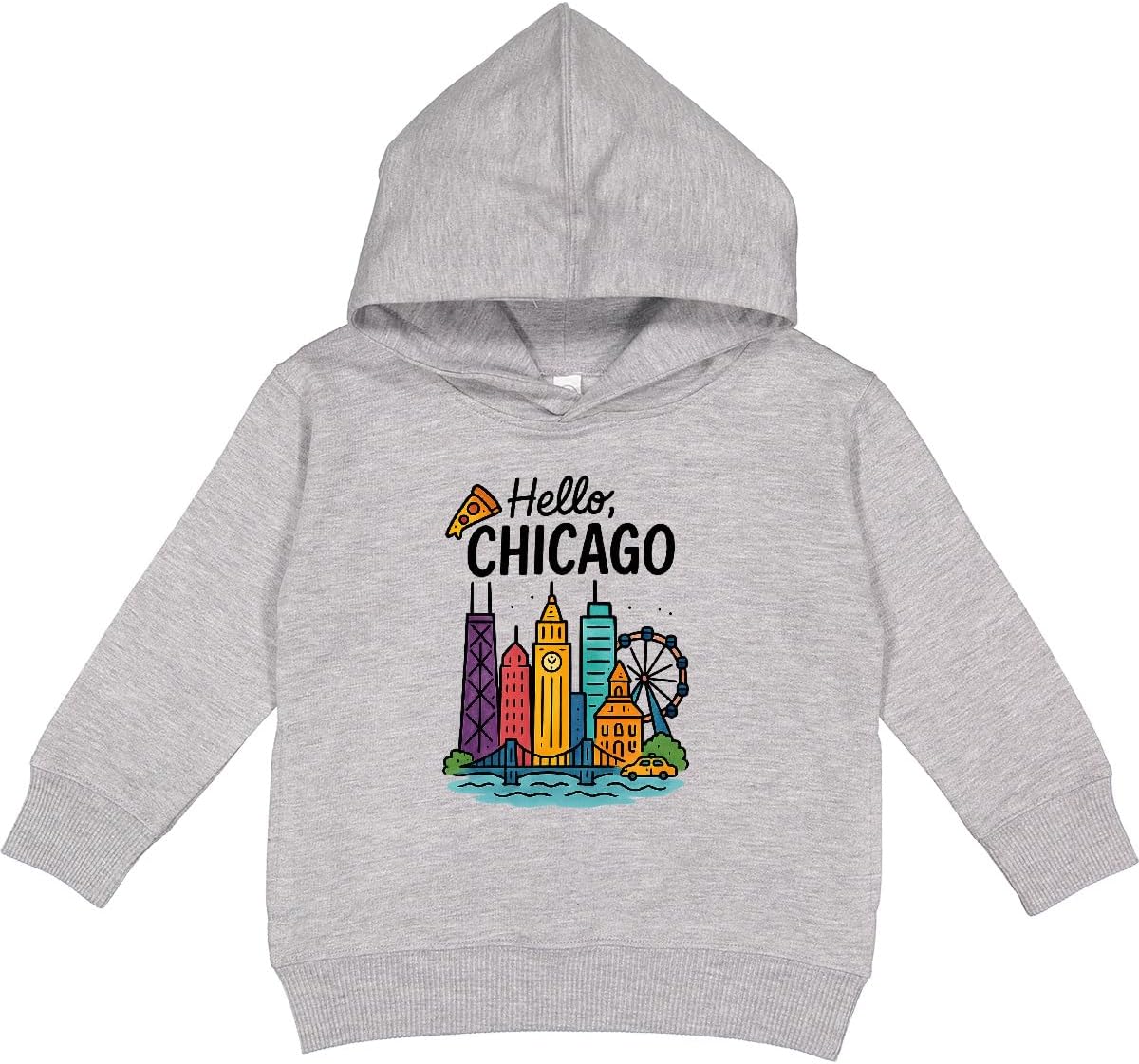 inktastic Chicago Skyline Souvenir Toddler Hoodie