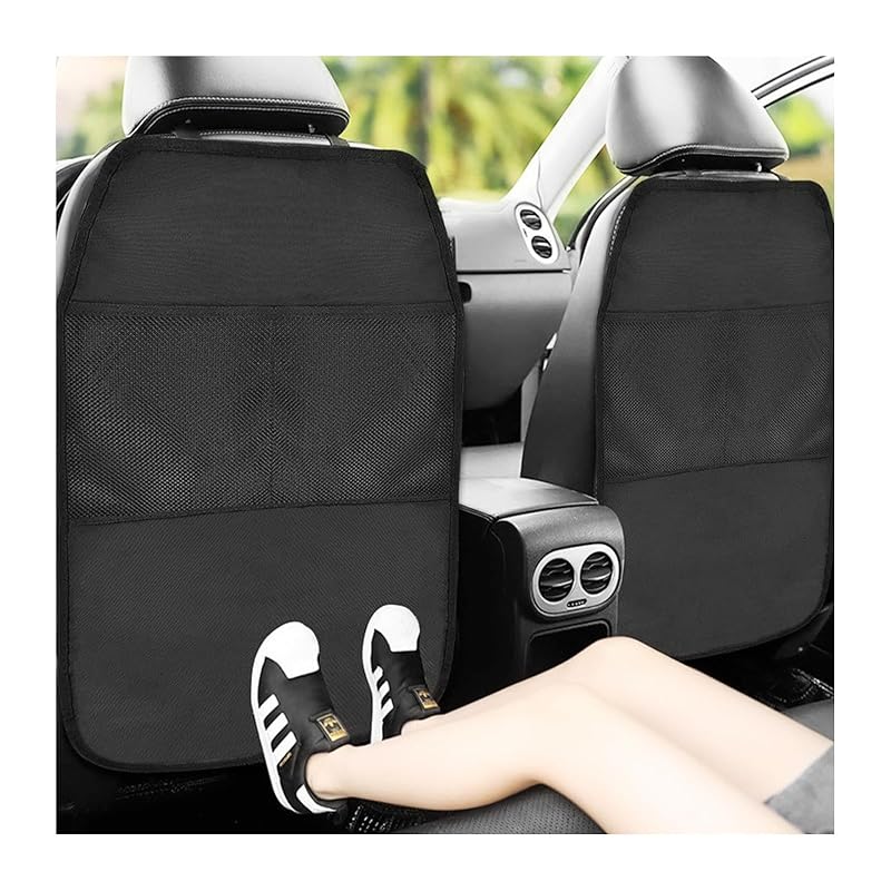 Kit com 2 Protetores de Encosto de Banco Traseiro SHMZK com Bolsas de Tela, Material Impermeável