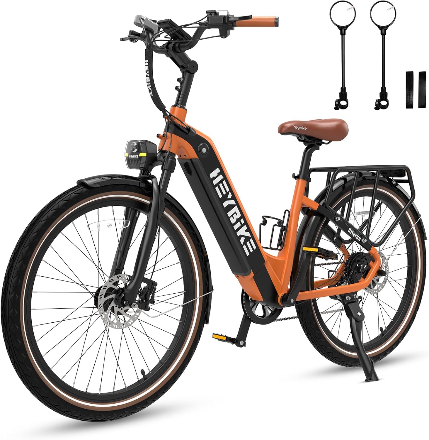 GELEISEN TT-S8 Electric Bike - 1000W Peak Motor, 26" Step-Thru Cruiser For Adults