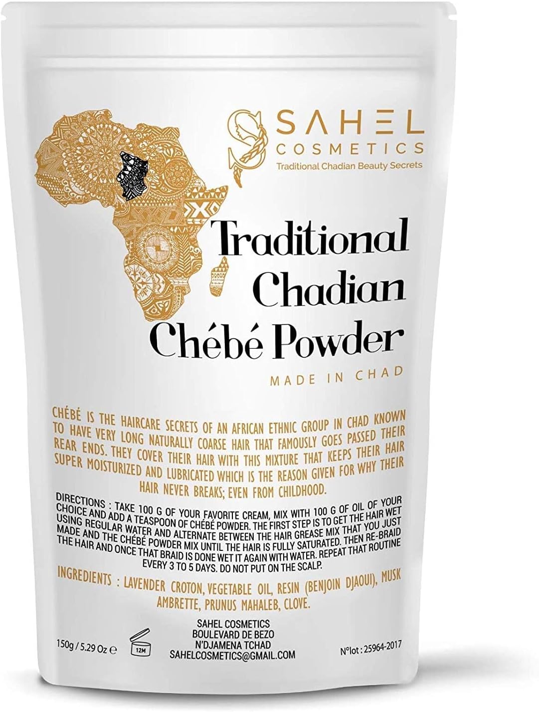 Chebe Powder 150 grams Traditional Chadian Chebe Powder All-Natural Ingredients