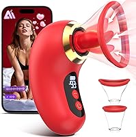 Vista 12 de Juguetes sexuales de rosa para mujer - Vibrador de succión de 5 en 1, juguete sexual de rosa, 3 succiones, 9 lamidos de lengua y vibración, juguetes