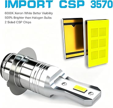 H6M P15D Fog Bulbs Compatible with Kawasaki Mule 600 610 3000 3010